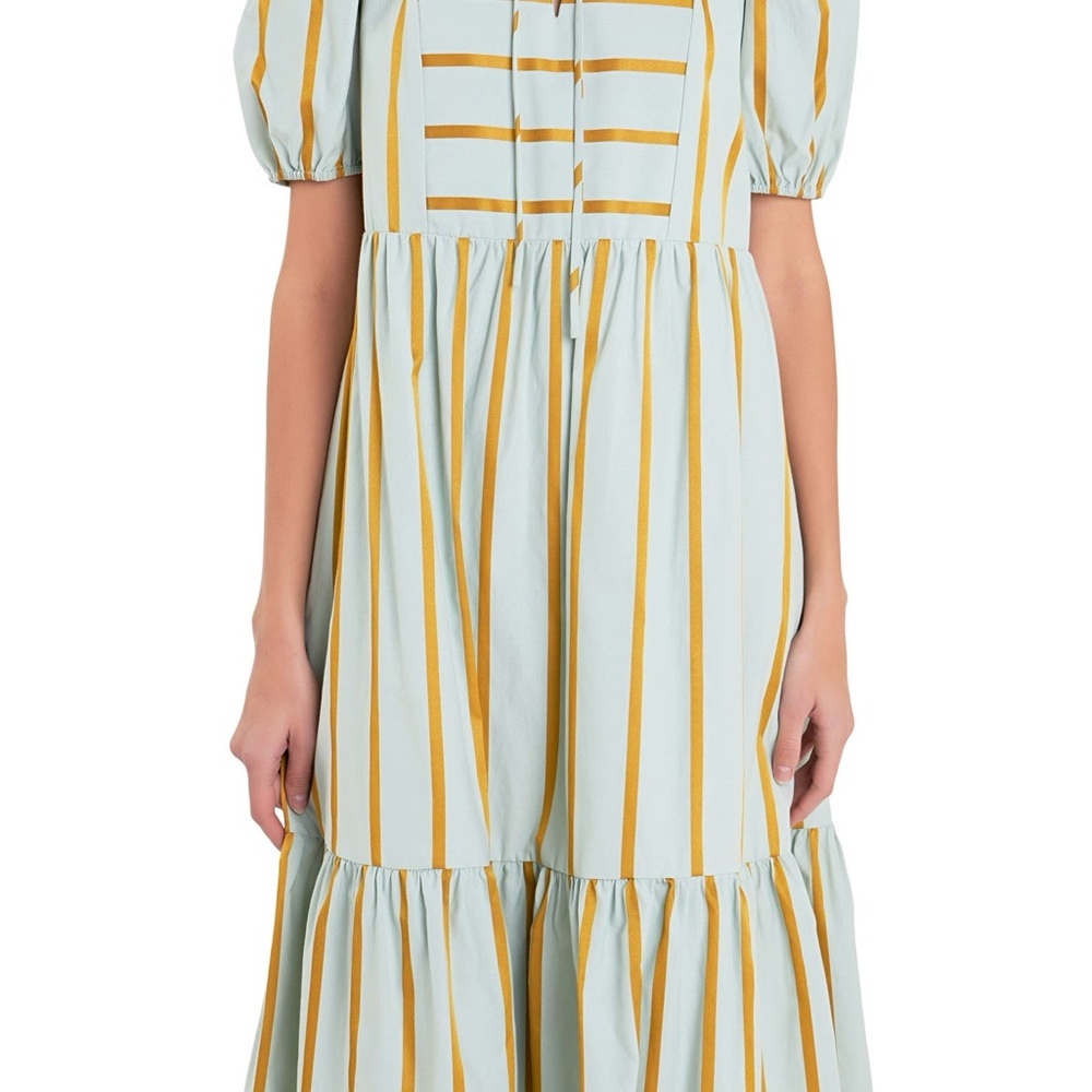English Factory Puff Sleeve Dress, S